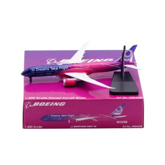 Boeing House 787-9 Dreamliner N1015B Dreams Livery Rolling Detachable  Wheels Aviation400 WB4028 Scale 1:400