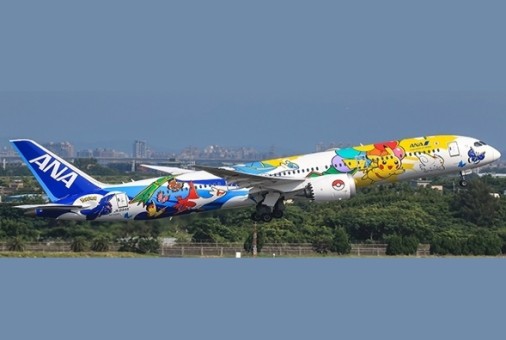 ANA All Nippon Boeing 787-9 Dreamliner JA894A Pikachu Jet JC Wings  SA2ANA049 Scale 1:200