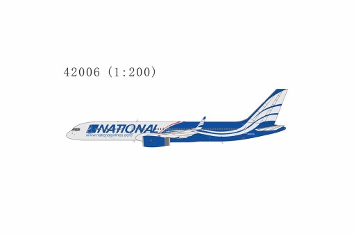 National Airlines 757-200 N567CA (o/c) With Metallic Stand NG Models 42006  Scale 1:200
