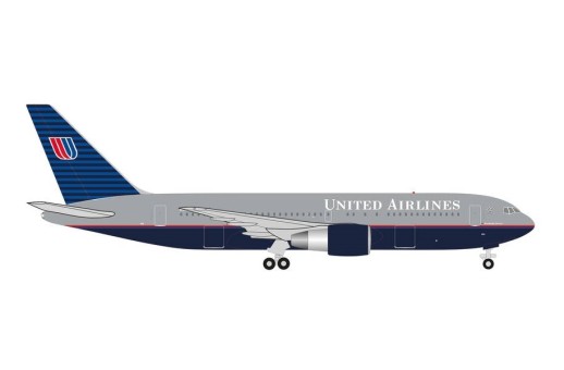 United Airlines Boeing 767 200 N603ua Battleship Grey Livery Herpa