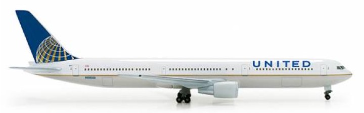 United Airlines Boeing 767-400 Post Merger New Color 1:500