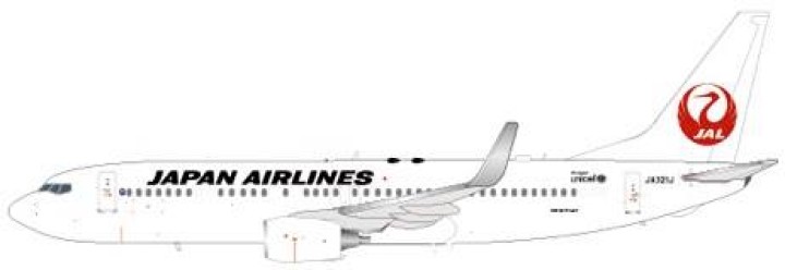 JAL 737-800 Boeing Reg# JA321J JC Wings JC4JAL727 Scale 1:400