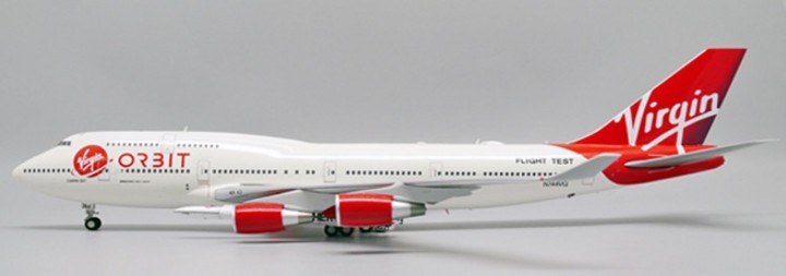 Virgin Orbit Boeing 747-400 "Flight Test Rocket version 2" Reg: N744VG With Stand "XX20281" JC Wings 1:200