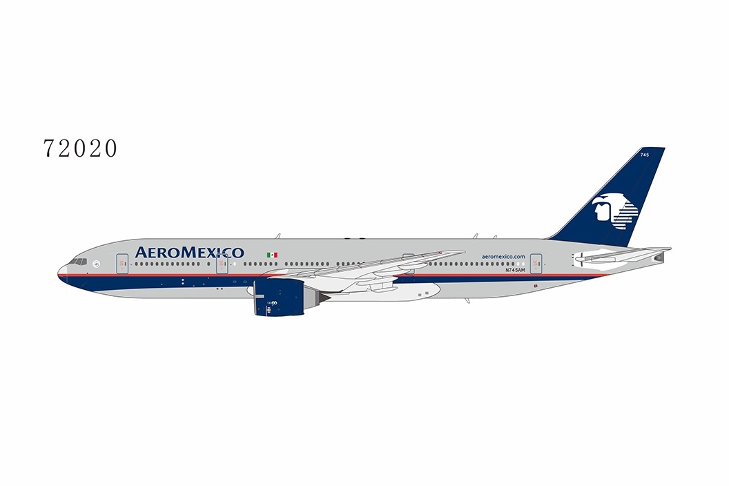 AeroMexico 777-200ER N745AM (polished cs) 72020 NG Models Scale 1:400