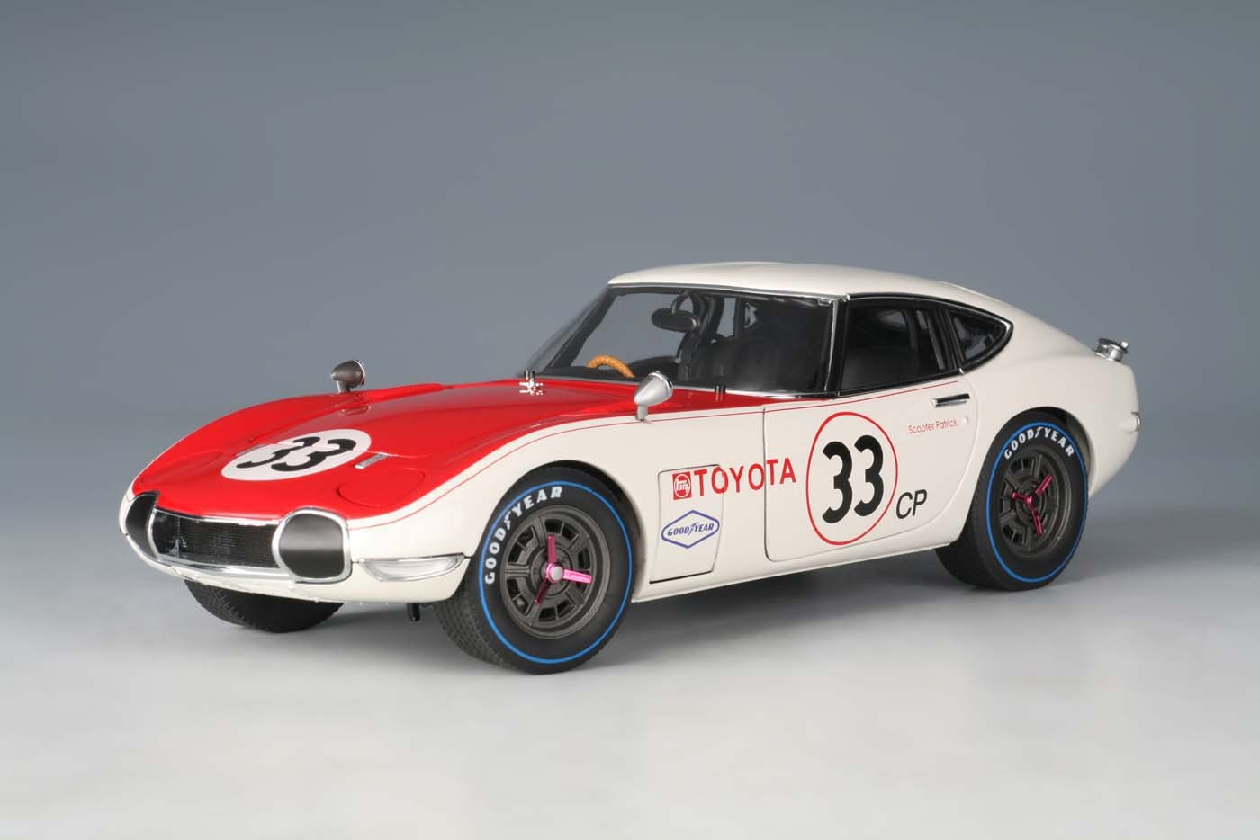 Highly detailed AUTOart diecast model car Racing Toyota 2000 GT