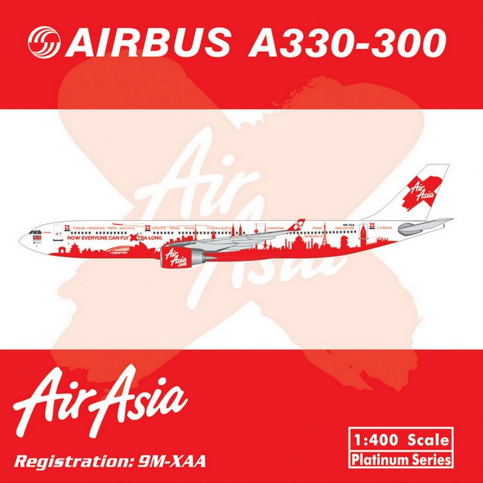 AirAsia X Airbus Industries A330-300 9M-XXA ezToys - Diecast 