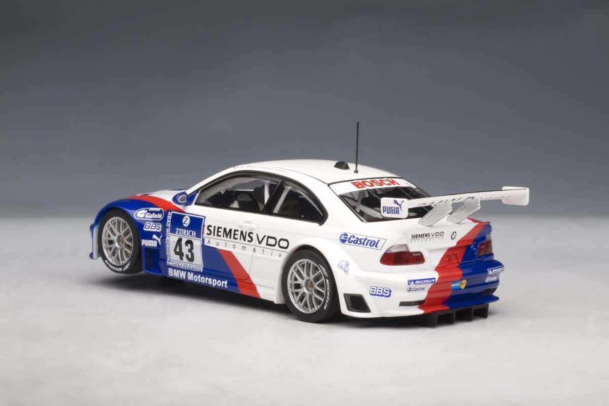 AUTOart 1:32 Scale BMW M3 GTR 24 HRS Nurburgring 2004 #43. ezToys ...