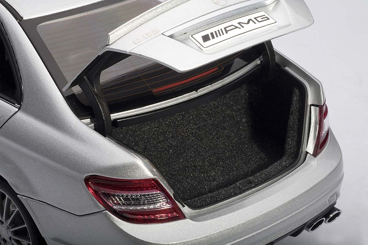 Mercedes-Benz C63 AMG, Silver, With Leather Seats