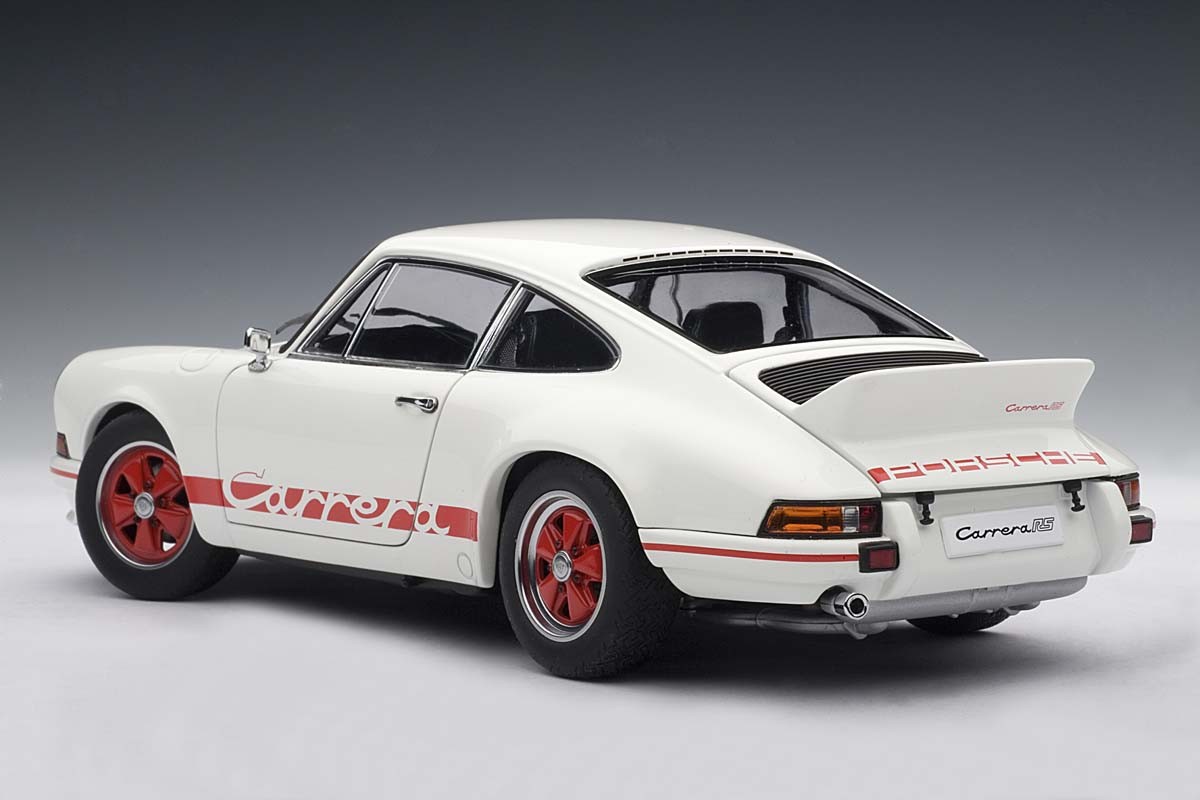 Porsche 911 Carrera RS 2.7 1973, White w/Red Stripes