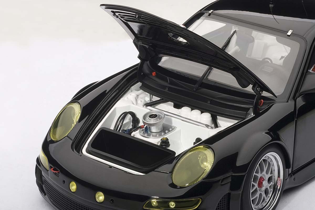 Porsche 911 (997) GT3 RSR 2010, Plain Body Version, Black AUTOart 81074 1:18