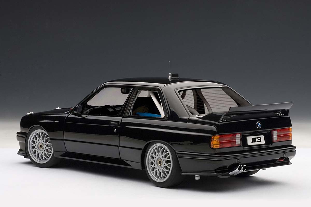 AUTOart 1:18 Scale BMW M3 (E30) DTM Plain Body Version, Black. ezToys -  Diecast Models and Collectibles