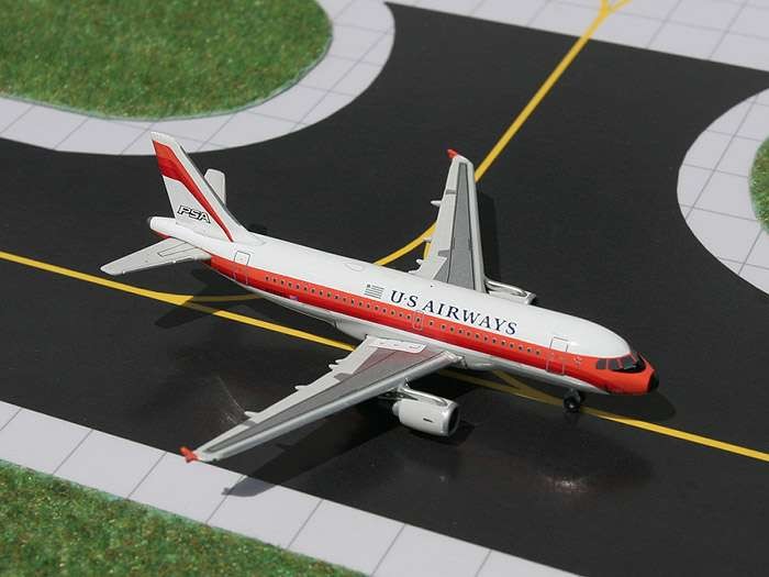 Gemini Jets US Airways A319 Psa Heritage diecast model ezToys - Diecast ...