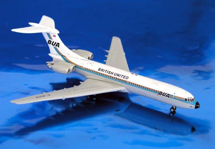 Highly detailed Gemini Jets dieacst British United VC-10 Reg# G-ASIX ...