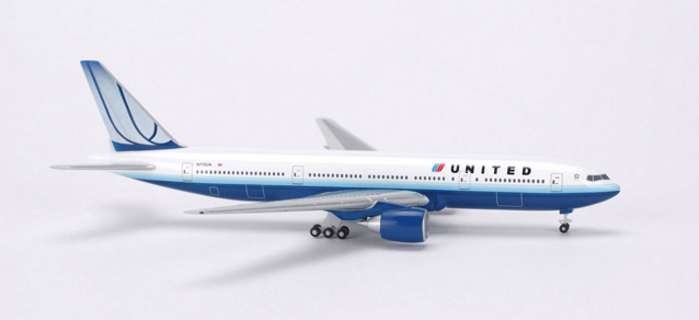 Herpa Wings United B777-200 die-cast model ezToys - Diecast Models