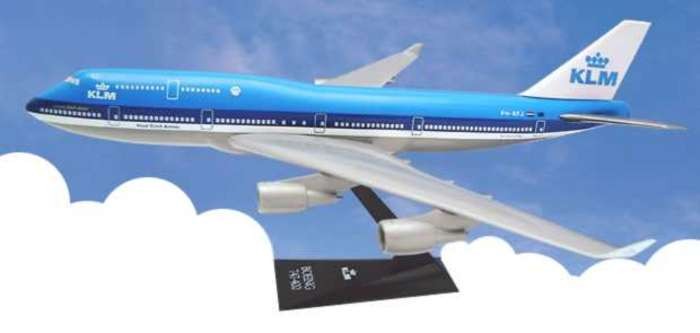 Miniature métal avion boeing 747-300 KLM - Miniatures diverses