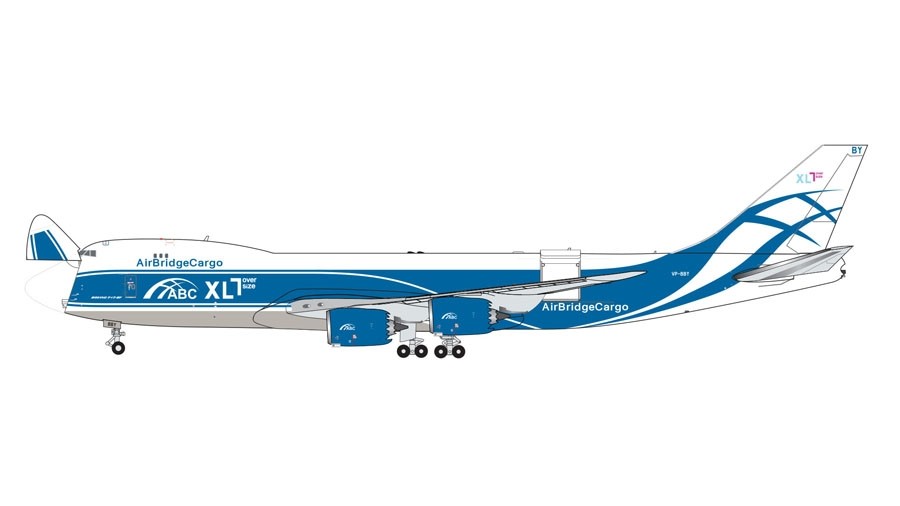 Air Bridge Cargo Boeing 747-8F VP-BBY ABC Volga-Dnepr Gemini Jets  interactive GJABW1895 scale 1:400