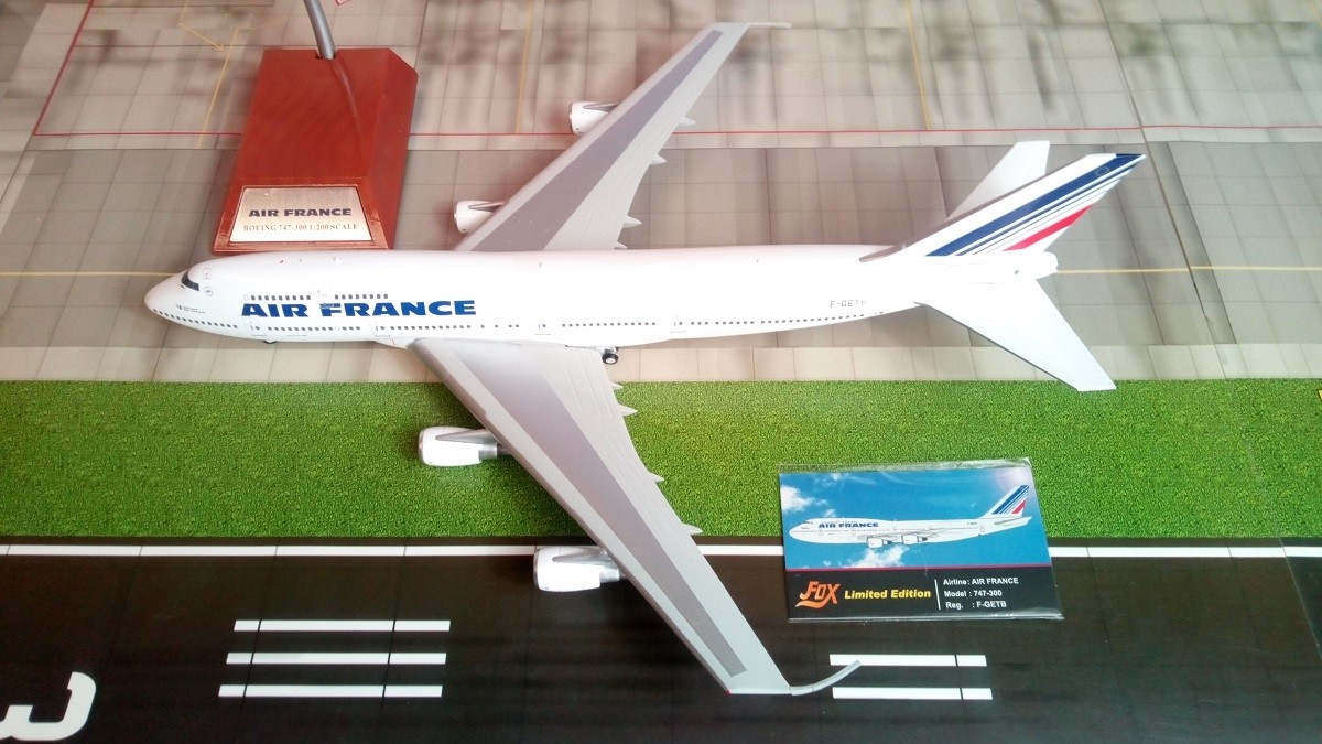 AS IS! Air France 747-300 Reg# F-GETB Die-Cast InFlight/JFox JF-747-3-003  1:200