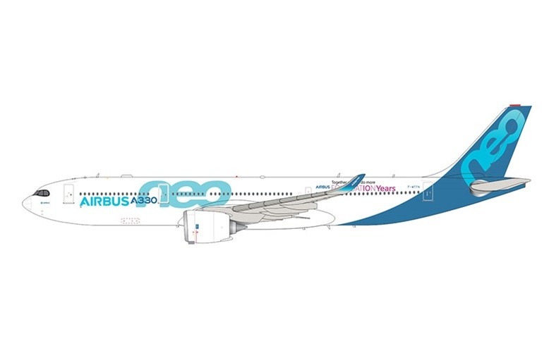 Airbus House Airbus A330-900NEO F-WTTN With Rolling Detachable Magnetic  Wheels Aviation400 AV4164 Scale 1:400