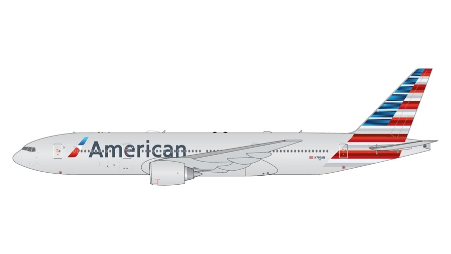 American Airlines Boeing 777-200ER N797AN new livery Gemini Jets GJAAL1869  scale 1:400