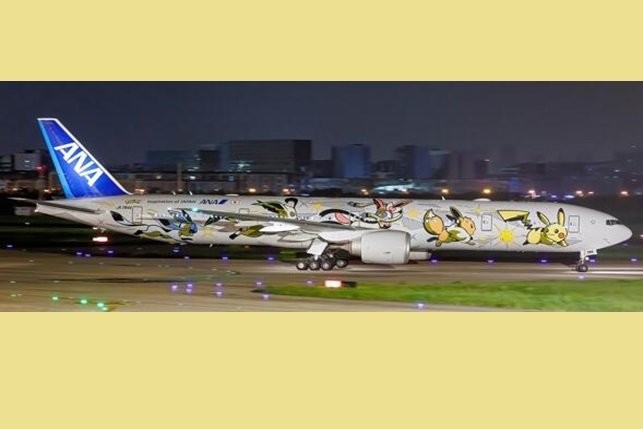 ANA All Nippon Boeing 777-300ER JA784A Eevee Jet by JC Wings SA4ANA033  Scale 1:400