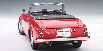 Red Datsun Fairlady 2000 (SR311) 1959 AUTOart 77431 Scale 1:18