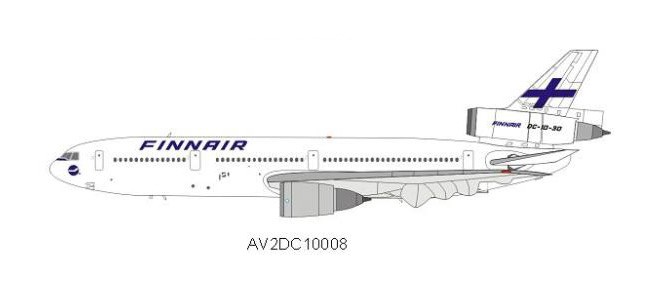 Finnair DC-10-30 AV2DC10008 Scale 1:200