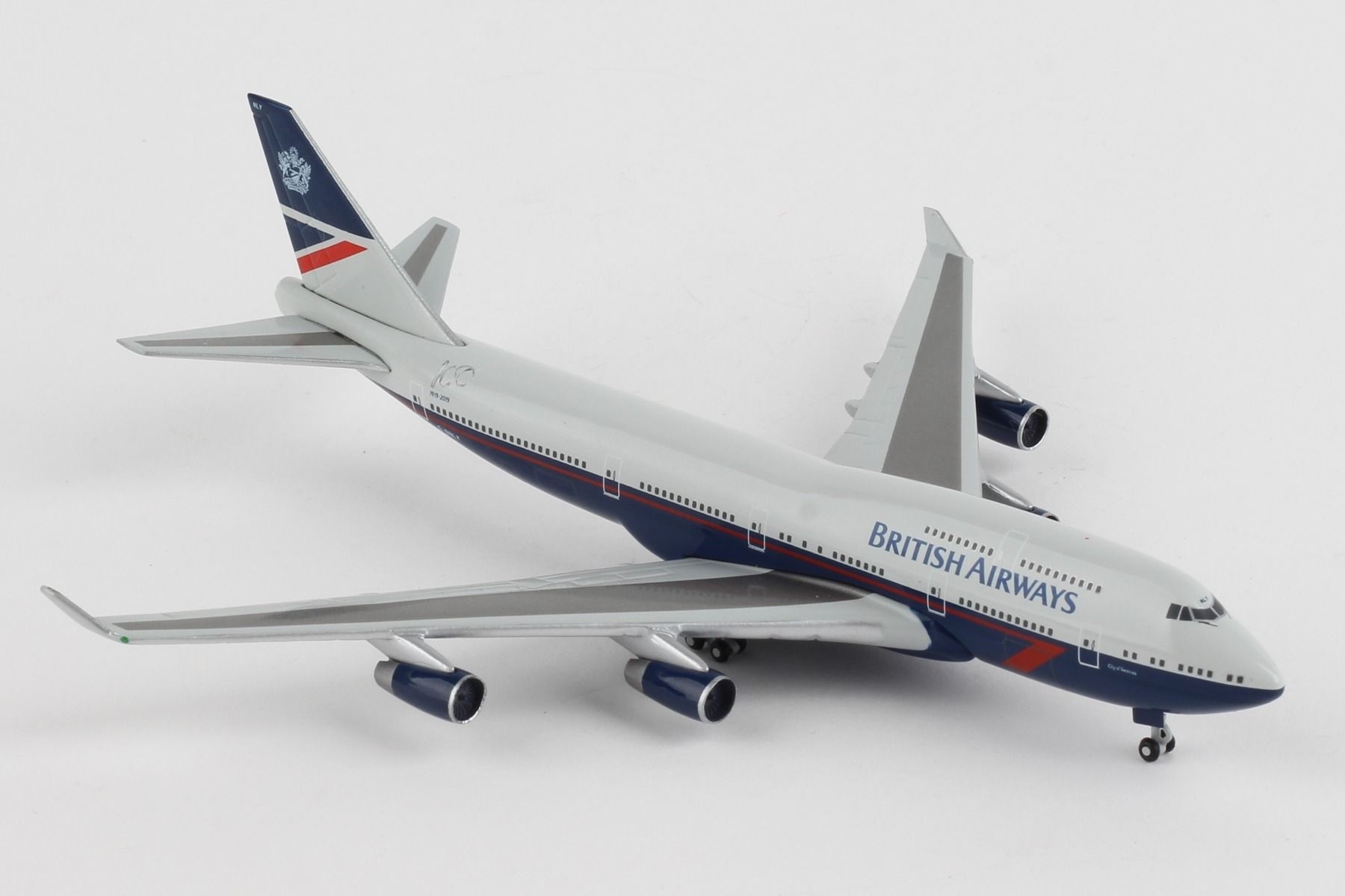 British Airways 747-400 Landor 100 Years G-BNLY Swansea Herpa 