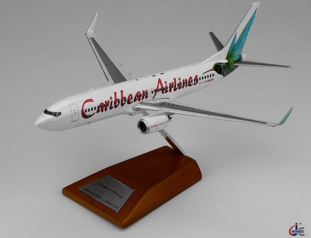 Highly detailed JC Wings die-cast model airplane Caribbean 