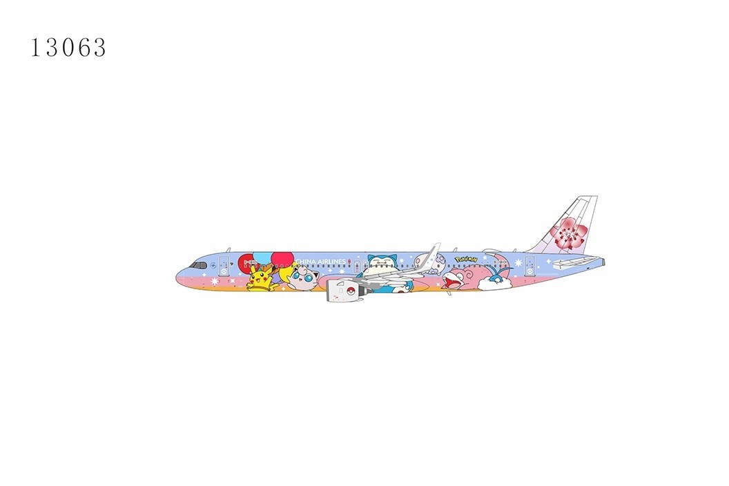 China Airlines Airbus A321neo B-18101 Pikachu Jet Livery Die-Cast NG Models  13063 Scale 1:400