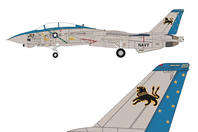 Century Wings 1:72 Wings of Heroes Blacklions F-14D US Navy Tomcat 