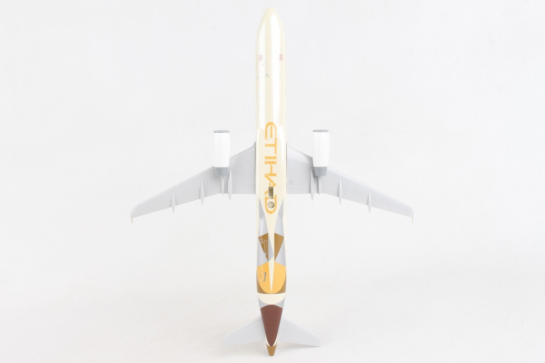 Etihad Airbus A321 A6-AED with stand Skymarks SKR1071 scale 1:150