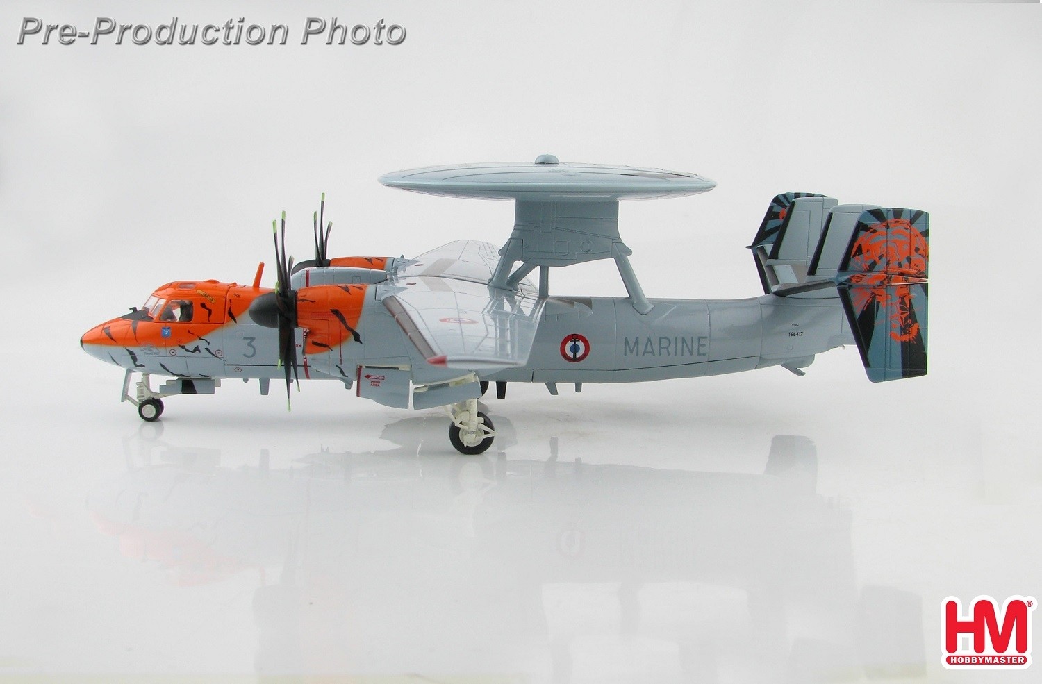 *French Navy E-2C Hawkeye Tiger Meet die cast Hobby Master HA4815 scale 1:72