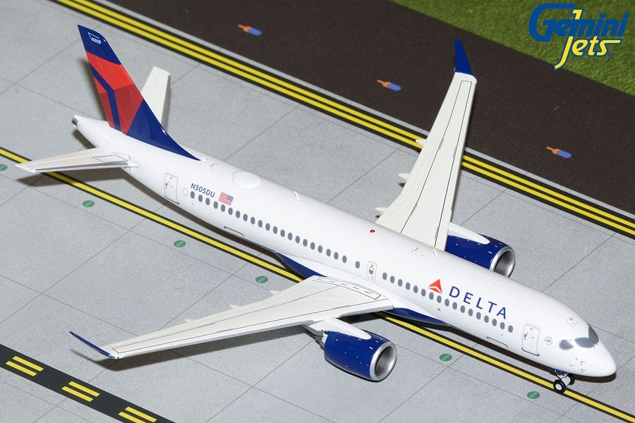 Delta Airlines Airbus A220-300 N305DU Gemini 200 G2DAL1113 Scale 1