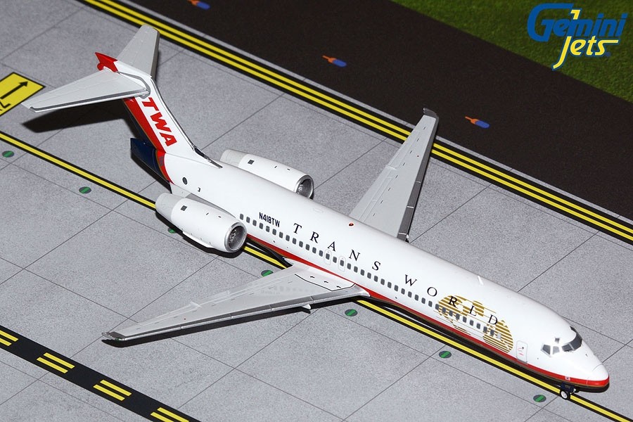 TWA Trans World Boeing 717-200 N418TW Gemini 200 G2TWA1005 scale 1:200 ...