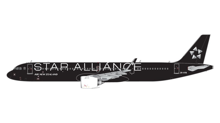 Air New Zealand A321neo ZK-OYB “Star Alliance” livery Gemini GJANZ2178  Scale 1:400