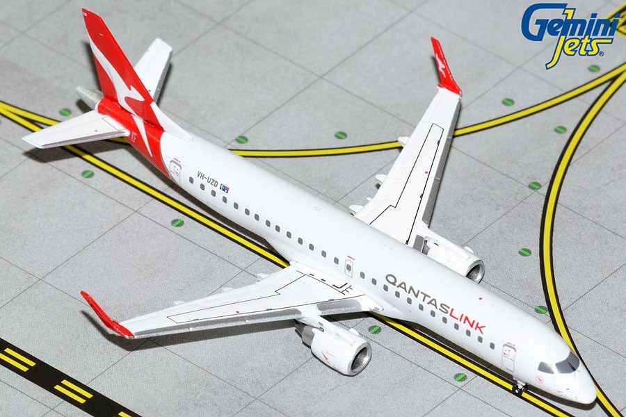 QantasLink Embraer ERJ E190 VH-UZD Gemini Jets GJQFA2082 Scale 1:400 ...