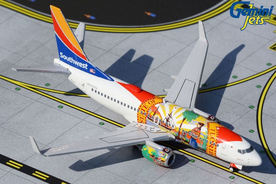 Southwest Boeing 737-700 N945WN “Florida One” Gemini Jets GJSWA1419 scale  1:400