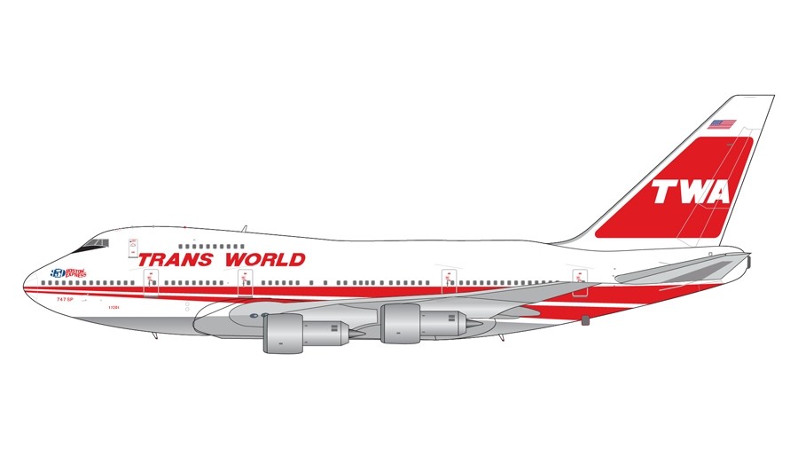 Trans World Airlines (TWA) B747SP N58201 “Boston Express” GeminiJets ...