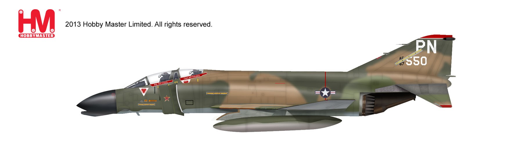 USAF F-4D Phantom II Maj Dan Cherry (Signed)13 Tactical Sqn HA1938A 1:72