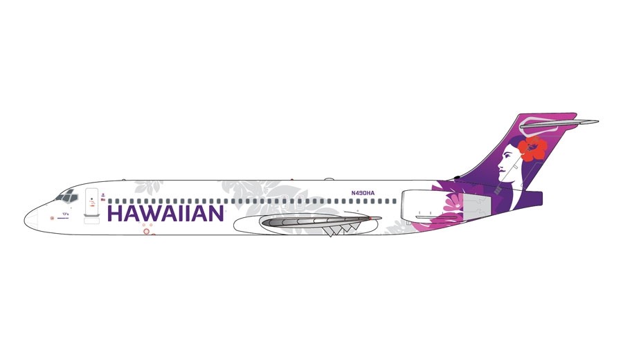 Hawaiian Boeing 717 N490HA Gemini Jets GJHAL1789 scale 1:400