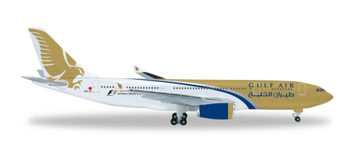 Highly detailed Herpa Wings Gulf Air 320-200 