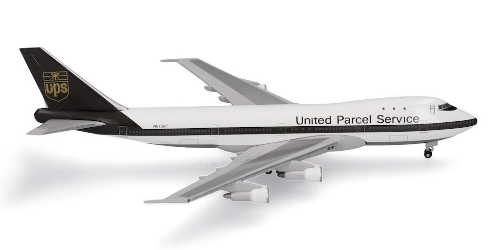 UPS 747-100F HE537063 Herpa Wings scale 1:500 ezToys - Diecast Models and  Collectibles