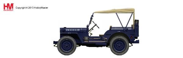 Willys MB Jeep Air Police, U.S. Air Force, 1950s. HG1608 1:72