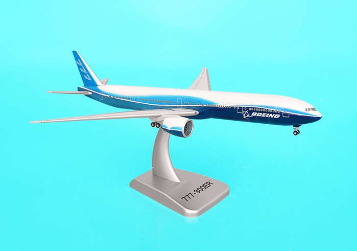 Hogan Hogan Boeing 777-300ER With Gear & Stand Die-cast Model EzToys ...