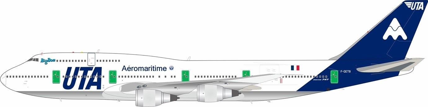 UTA - Union de Transports Aeriens Boeing 747-3B3M F-GETB with stand ...