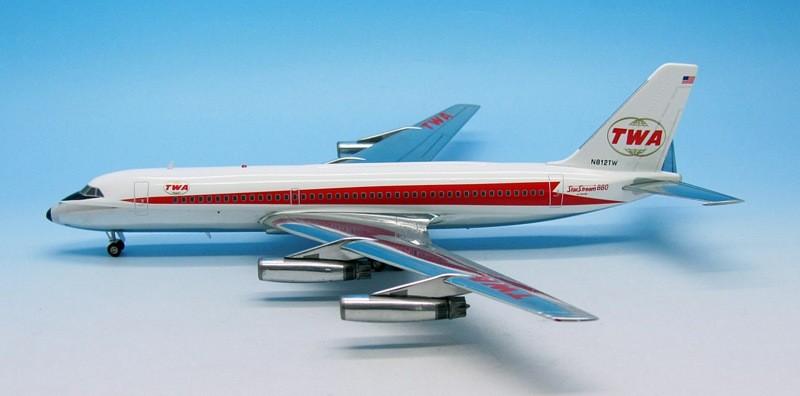 Highly detailed InFlight Die cast model TWA Star Stream Convair