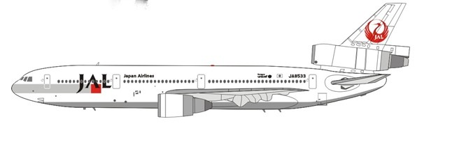 JAL Japan Airlines DC-10-40 JA8533 1:200 Scale BBOXJAL005