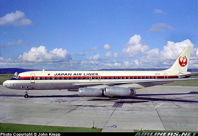 JAL Japan Airlines DC-8-62 JA8052 ezToys - Diecast Models and 