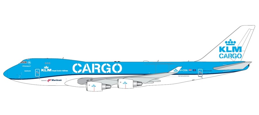 KLM Cargo Boeing 747-400F New Livery PH-CKA GJKLM1827 scale 1:400 