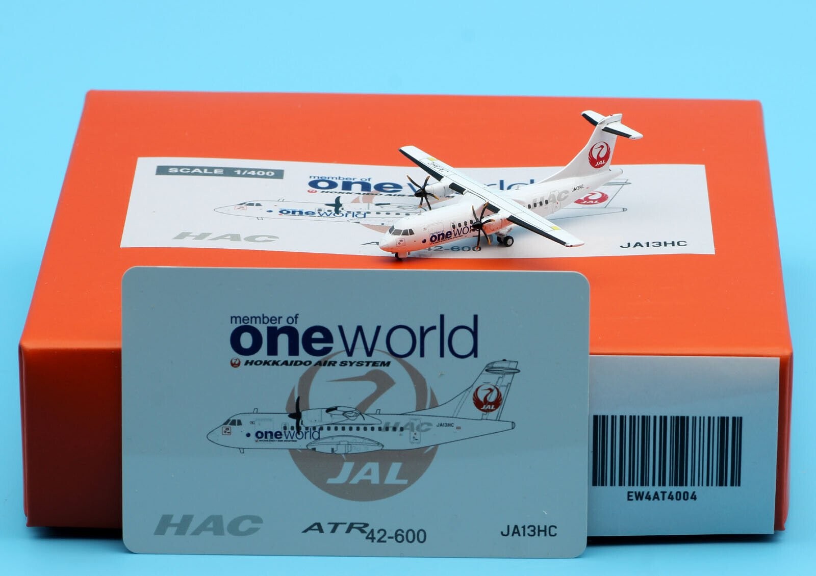 JAL Hokkaido Air System ATR 42-600 JA13HC “OneWorld Livery” JC 